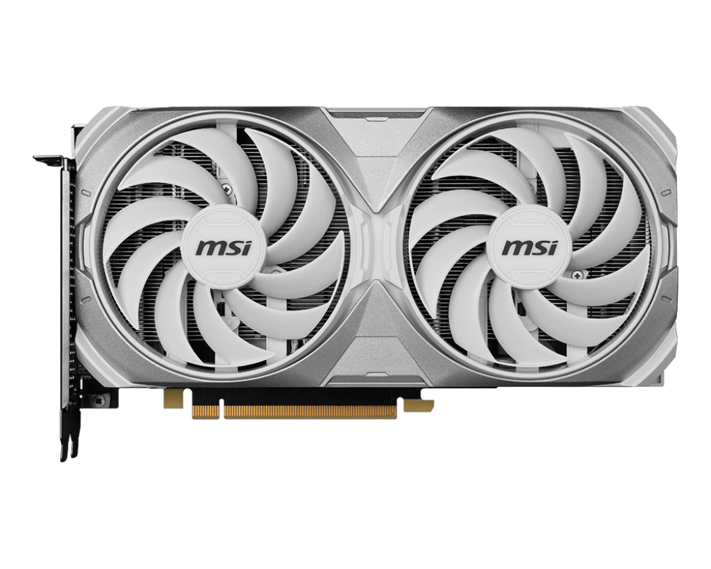 MSI NVIDIA GeForce RTX 4070 VENTUS 2X WHITE 12G OC, 12 GB GDDR6X, PCIe 4.0, 3x DisplayPort, 1x HDMI, 200 W, 8-pin, Aktivkühlung