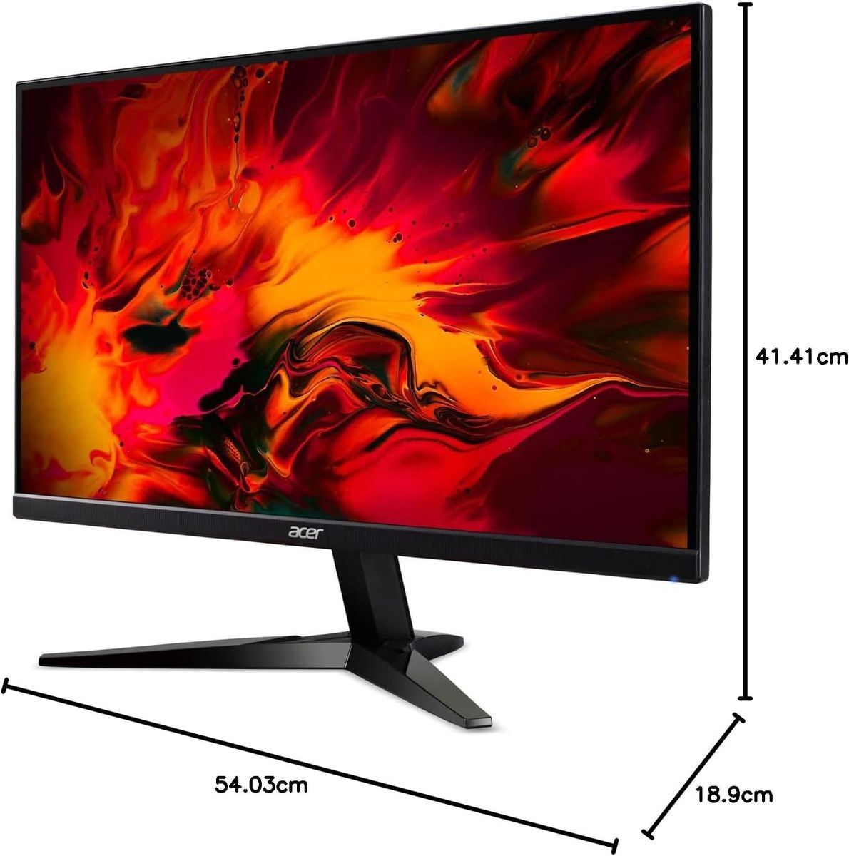 Acer KG241YS Monitor 24 Zoll (60 cm Bildschirm) Full HD, 165Hz, 1ms (VRB), HDMI 2.0, DP 1.2, AMD FreeSync Premium, Schwarz