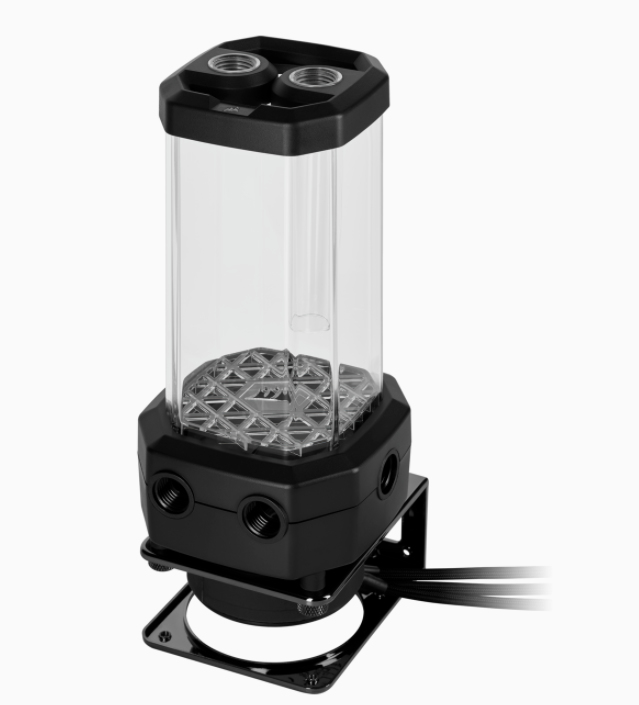 Corsair Hydro X Series XD5 RGB Pump/Reservoir Combo - D5 PWM Pump - 330ml Reservoir - Ten Individually Addressable RGB LEDs - Temperature Sensor - Black CX-9040006-WW