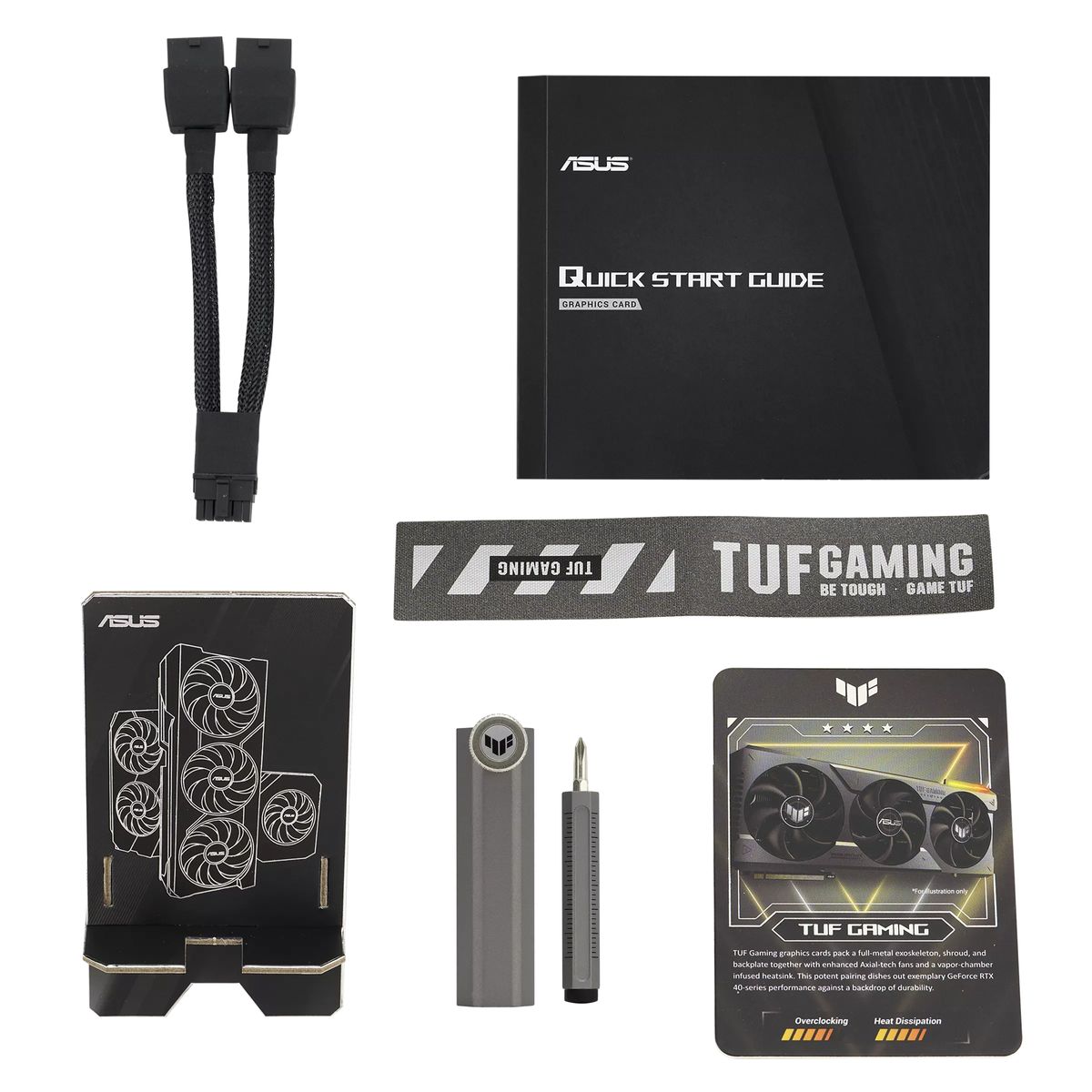 ASUS TUF Gaming TUF-RTX4070TI-O12G-GAMING NVIDIA GeForce RTX 4070 Ti 12 GB GDDR6X, PCIe 4.0, 3x DisplayPort 1.4a, 2x HDMI 2.1a, 16-pin