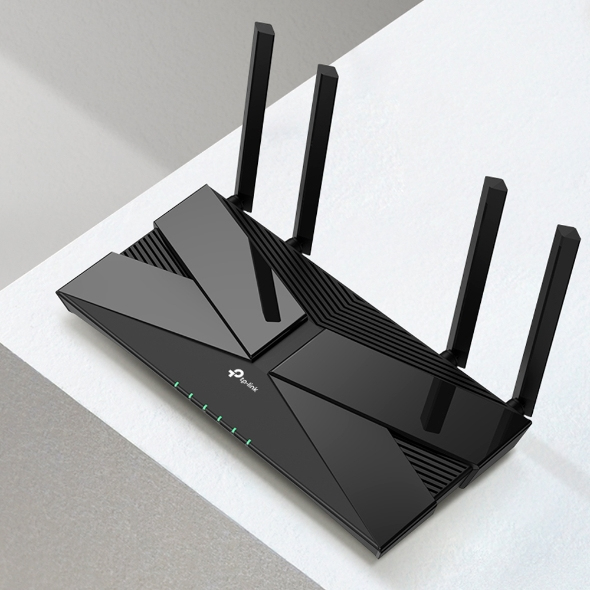TP-Link Archer AX23 AX1800 Dual-Band Wi-Fi 6 Router 1201 Mbit/s 5 GHz 574 Mbit/s 2,4 GHz 4 × Gigabit LAN-Ports WPA3 HomeCare Tether APP Unterstützt keine DSL-Funktion