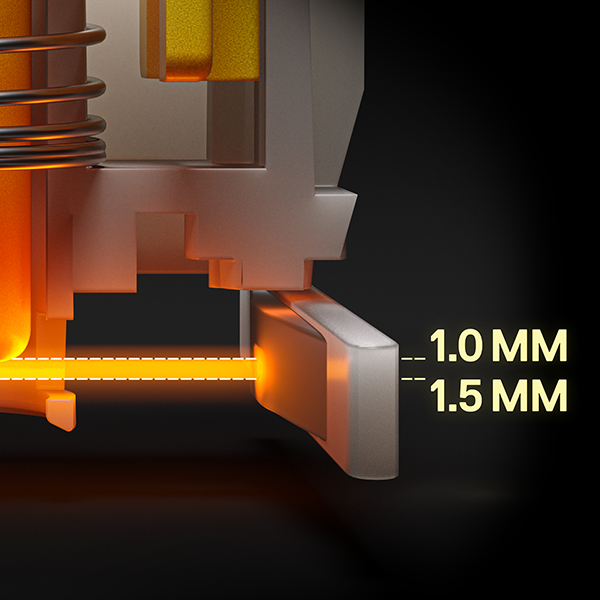 SteelSeries Apex 9 TKL - Mechanische Gaming-Tastatur - Optische Schalter - 2-Punkt Antrieb - Tenkeyless - (GBR Layout - QWERTY)