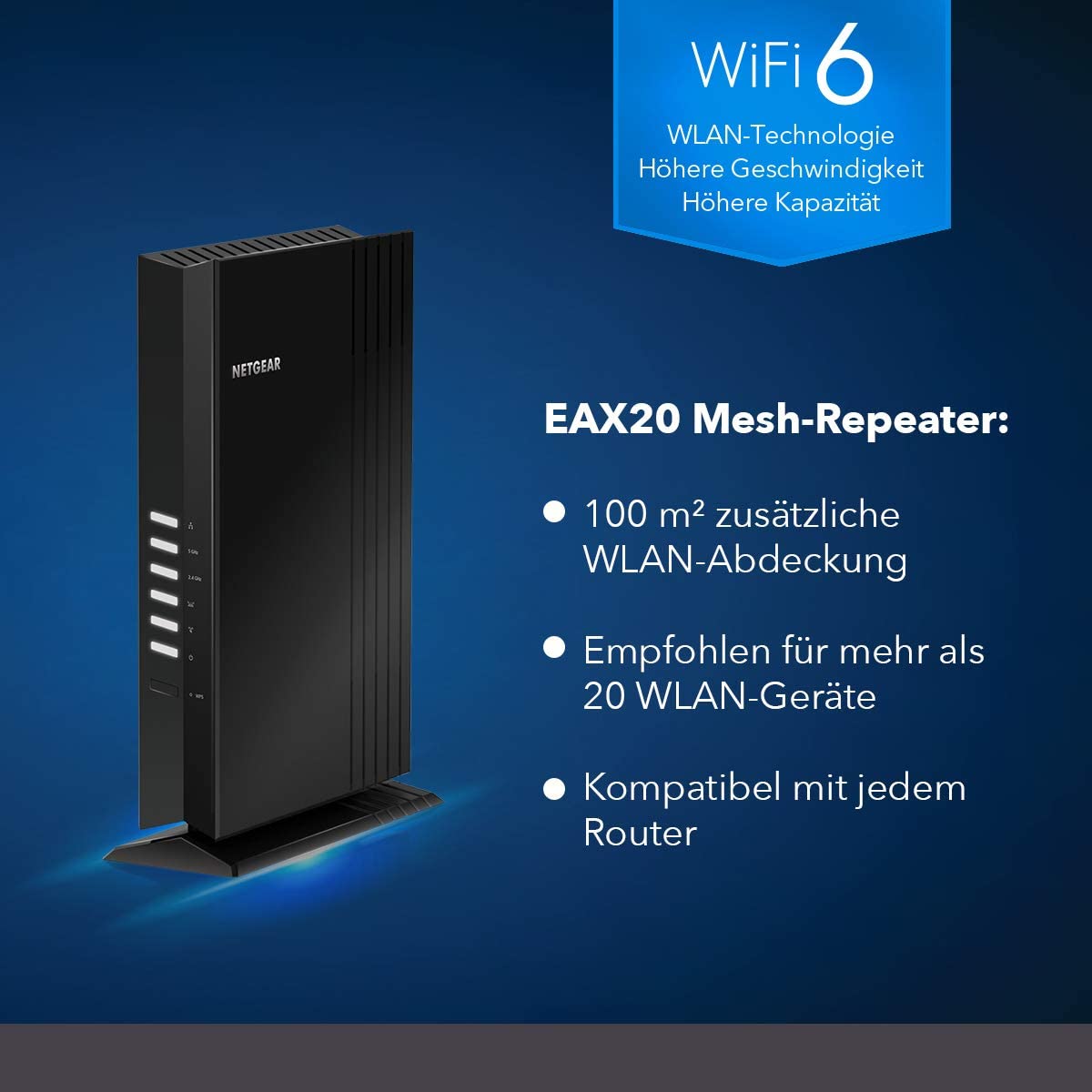 Netgear EAX20 Network Repeater 10 100 1000 Mbps