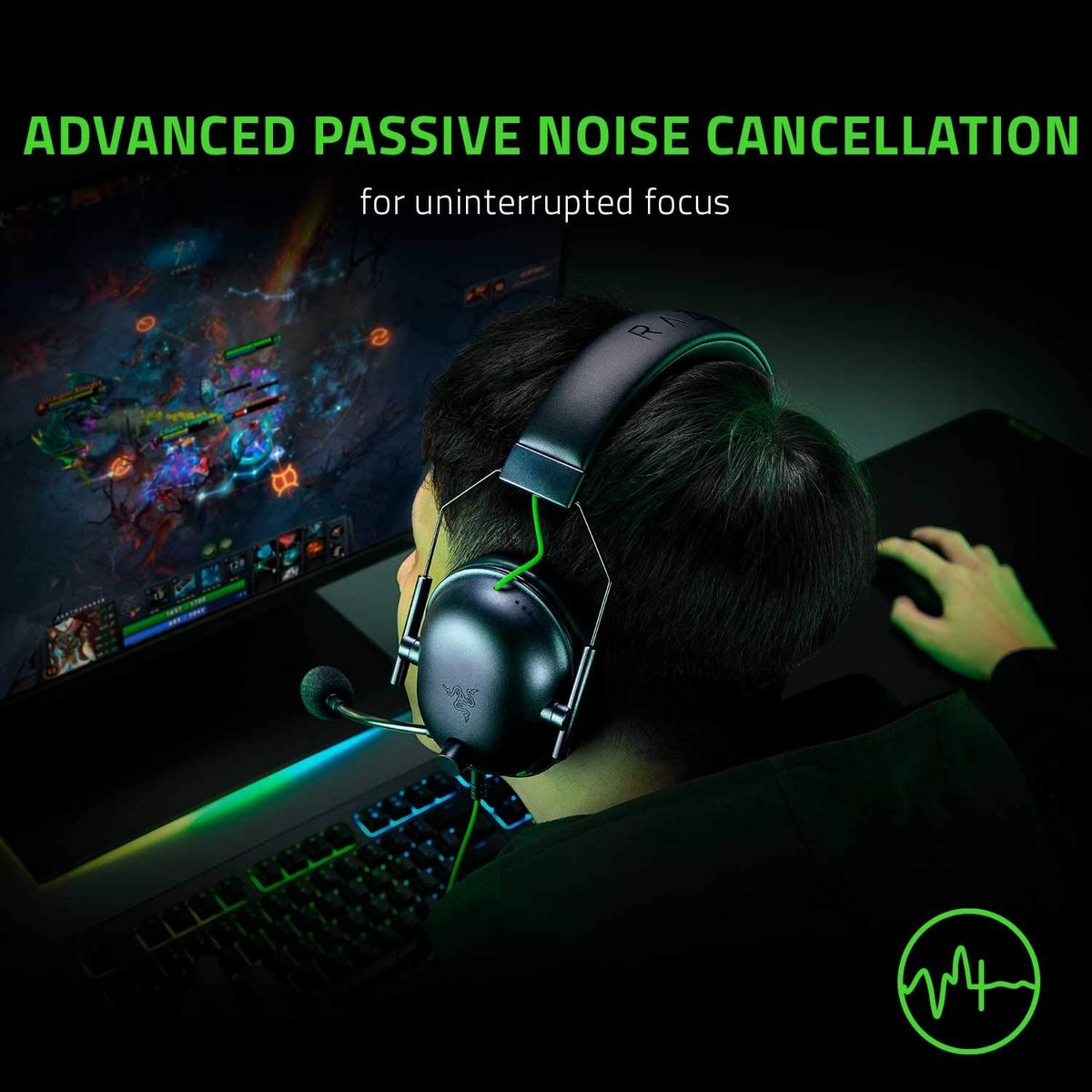 Razer BlackShark V2 X Gaming Headset Virtual 7.1 Surround-Sound 3.5mm Multi-Plattform Black