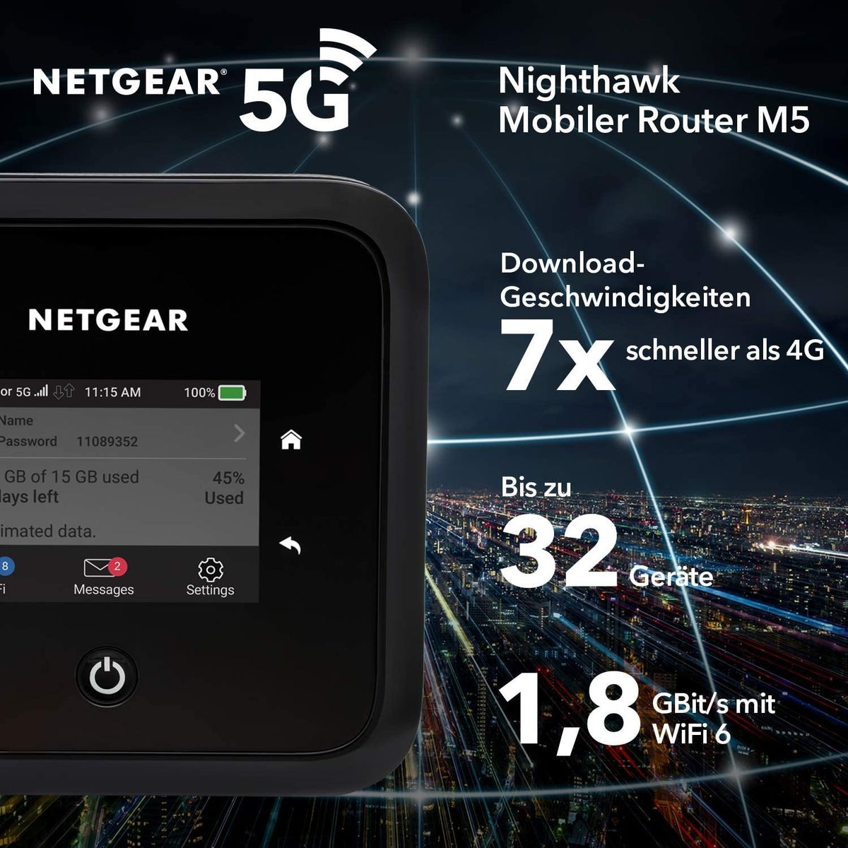 Netgear M5 modem/router for mobile networks