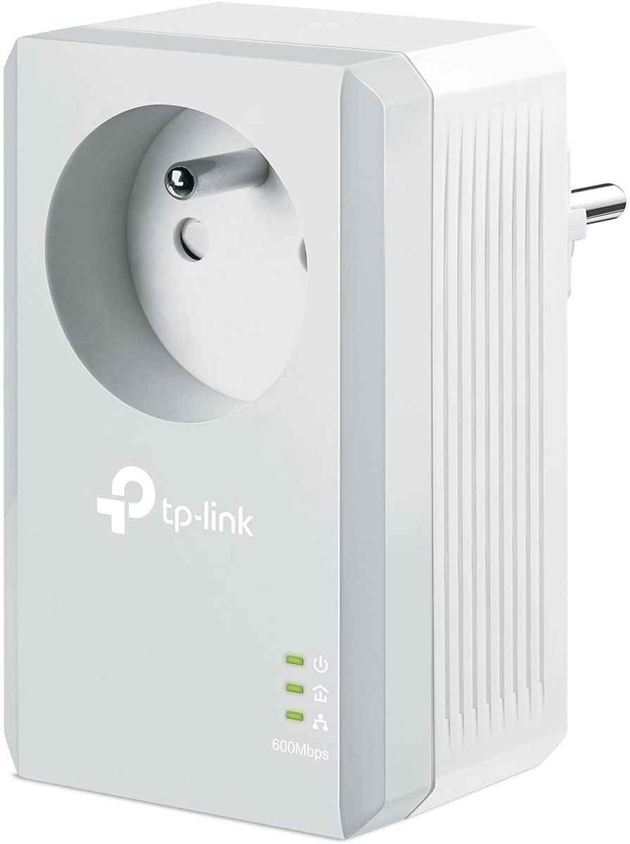 TP-Link Powerline 600 Mbps Integrated Socket Ethernet Ports Powerline Socket