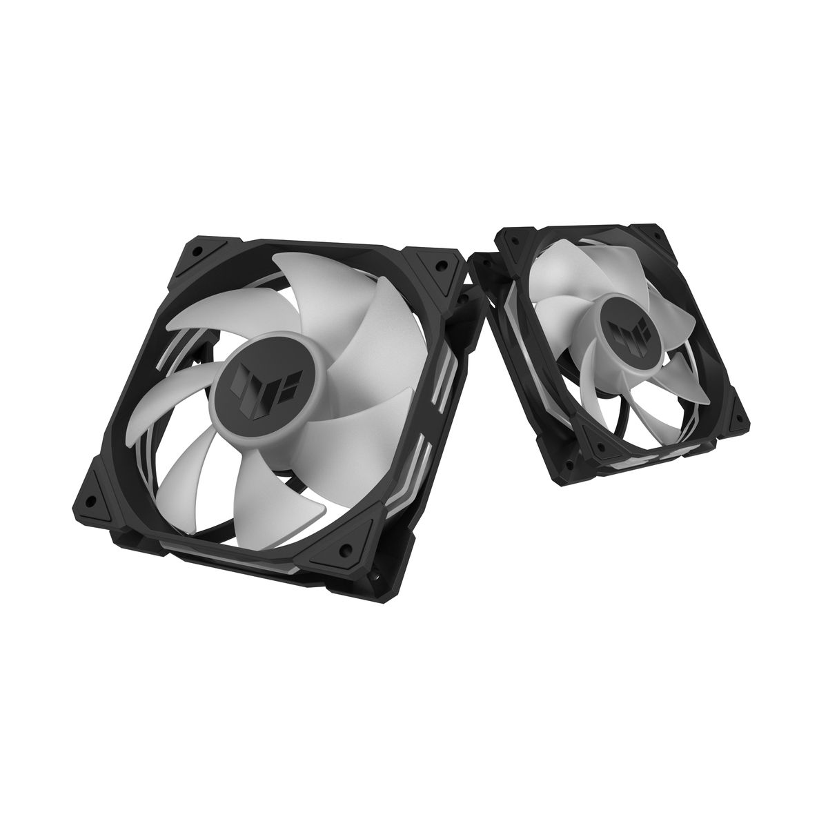 ASUS TUF Gaming TR120 ARGB Reverse Blade Triple Pack Gehäuselüfter, 3x 120 mm, PWM, Hydrauliklager, ARGB, Schwarz