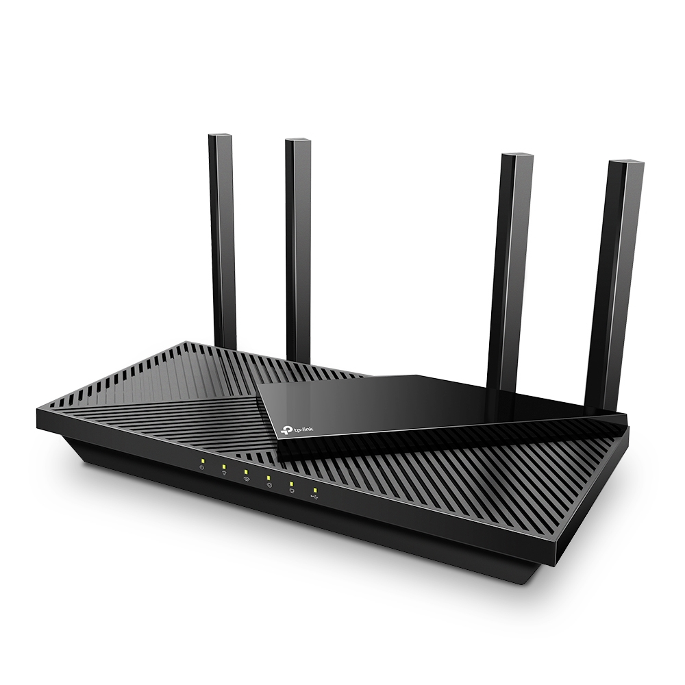 TP-Link Archer AX55 Pro WLAN-Router Dual-Band Wi-Fi 6 (2,4/5 GHz), Gigabit Ethernet, USB, 5x LAN, Schwarz, EU V1.0