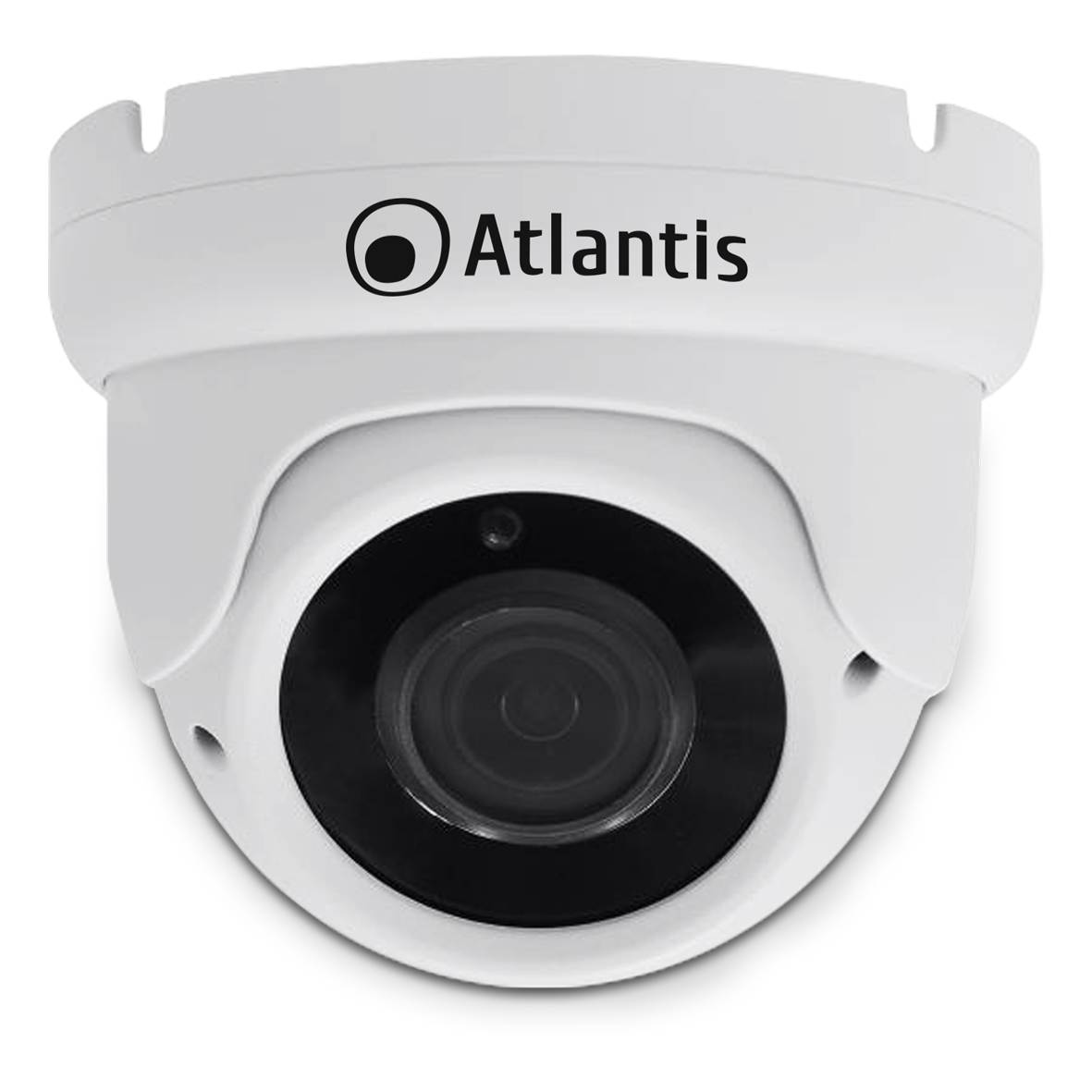 Atlantis Land A11-UX826A-DP Dome IP-Sicherheitskamera Innen & Außen, 3 MP, PoE & 12V DC, Nachtsicht 18 m, IP66, Deckenmontage, Metall, Schwarz/Weiß