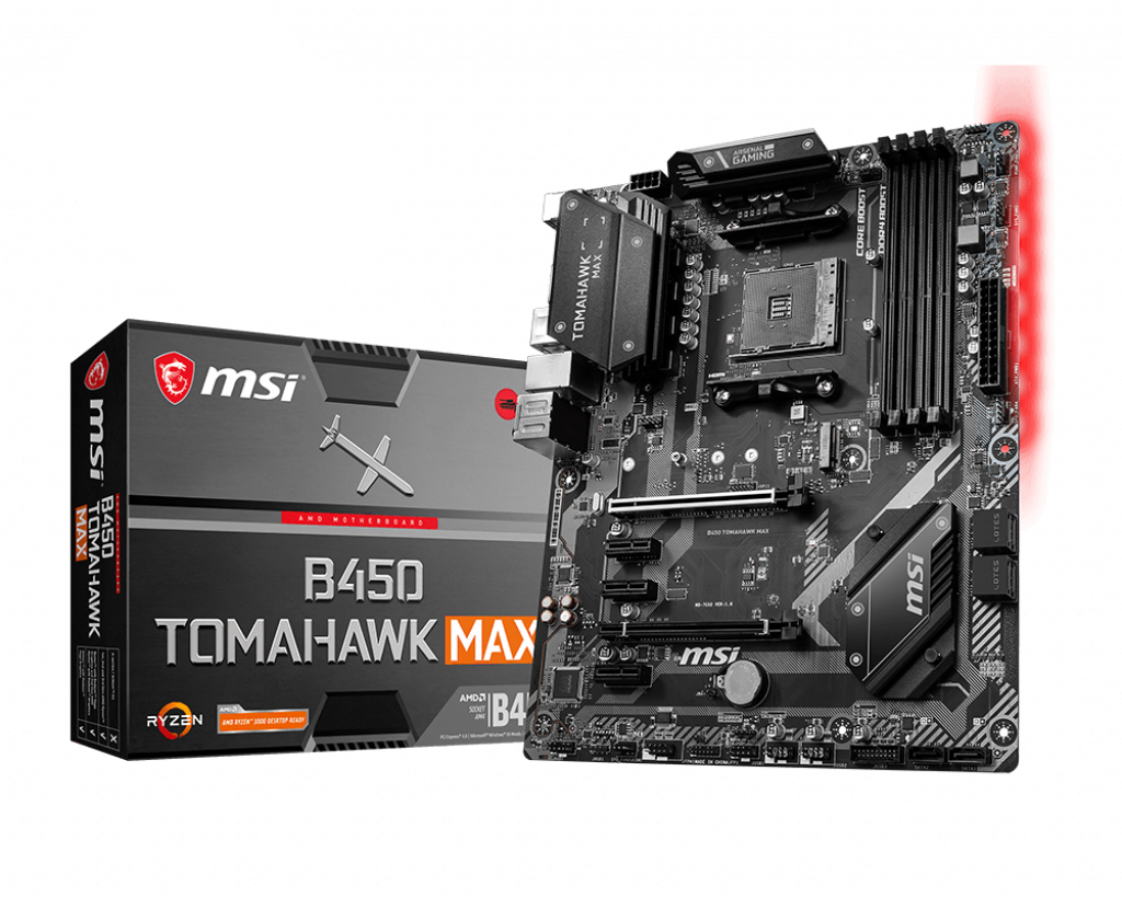 MSI B450 TOMAHAWK MAX AMD AM4 DDR4 m.2 USB 3.2 Gen 2 HDMI ATX Gaming Motherboard