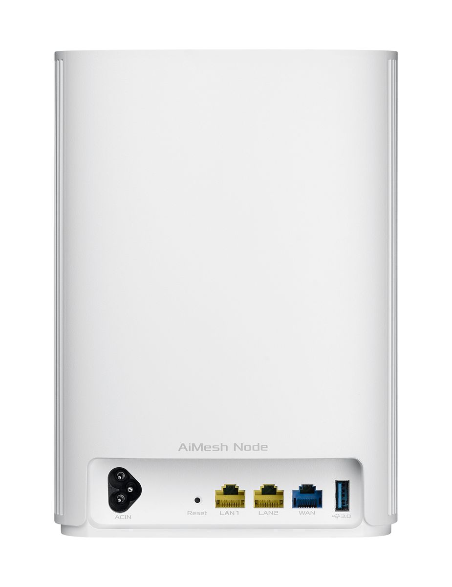 Asus ZenWiFi AX Hybrid (XP4) AX1800 + Powerline 1er Pack Weiß kombinierbarer Router (Tethering als 4G und 5G Router-Ersatz, AX1800 + AV1300 Whole-Home Mesh WiFi 6 System, zur Ergänzung eines XP4 Systems) Weiß XP4 1