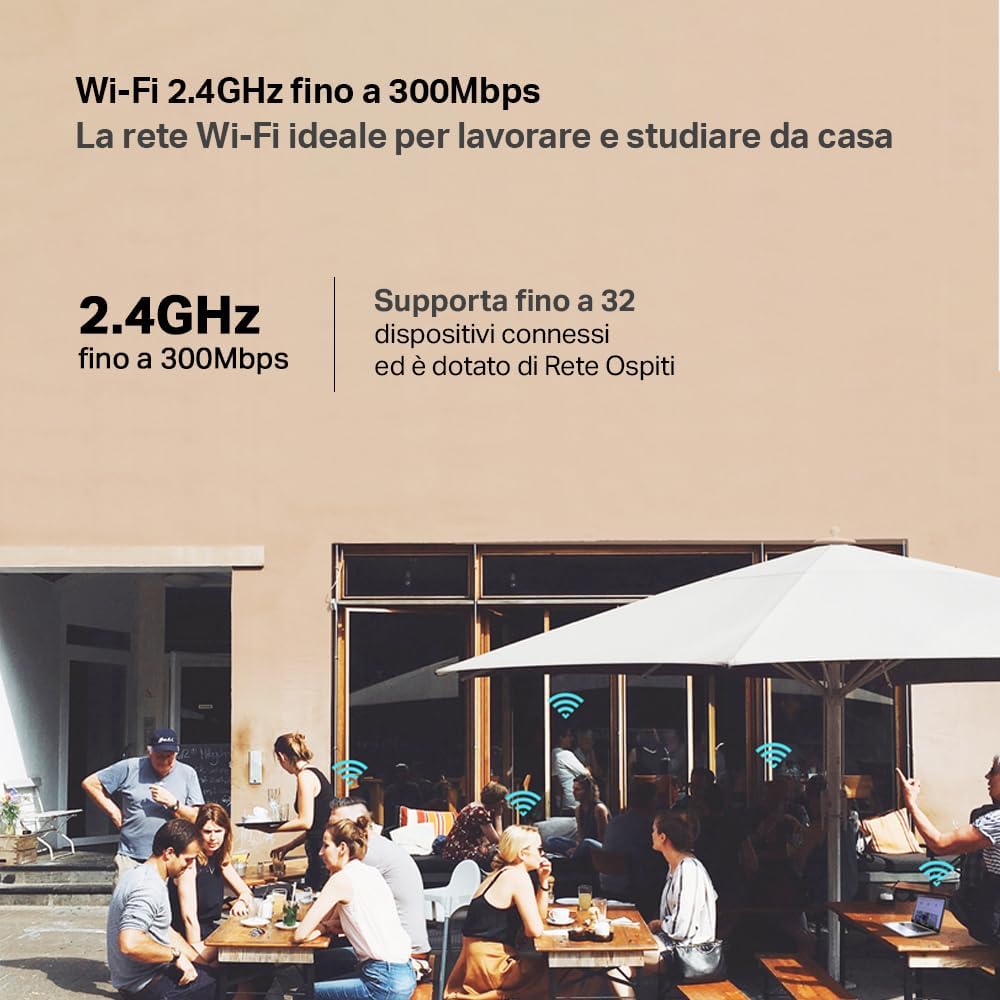 TP-Link TL-MR105 Cat4 Router 4G LTE Wireless N300Mbps, Router WiFi con Sim, Porta LAN/WAN, Modem 4G Sim, Senza Configurazione, Antenne Interne, Porte Antenna Esterna, Collega Fino a 32 Dispositivi N300 | 4G CAT4