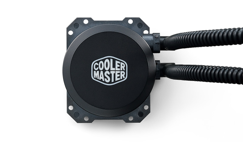 Cooler Master MasterLiquid Lite 240 All-in-One CPU-Flüssigkeitskühler, 240 mm Radiator, 2x 120 mm PWM-Lüfter, 12 V Pumpe, Aluminium, Schwarz