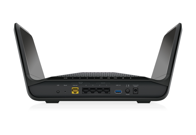 NETGEAR RAX70 WiFi 6 Router AX6600 TriBand (8 Streams mit bis zu 6,6 GBit/s, Nighthawk WLAN Router Abdeckung bis zu 175 m², kompatibel mit iPhone 12/13 oder Samsung S20/S21) AX6600 WiFi 6 (RAX70) Single