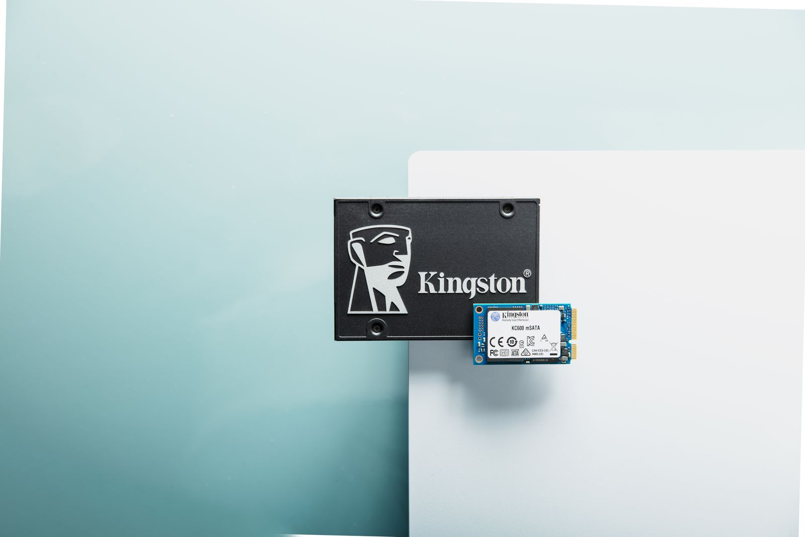 Kingston KC600 512 GB mSATA SSD, SATA III, 3D TLC, AES 256-Bit Hardwareverschlüsselung, 550/520 MB/s, 300 TBW