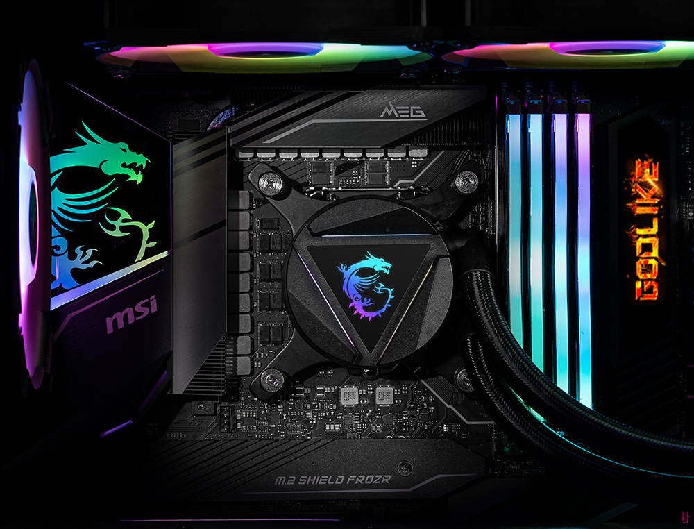 MSI MAG-CRLQD-360R2 CPU Wasserkühlung 360 mm, 3x 120 mm PWM-Lüfter, RGB-Beleuchtung, Schwarz