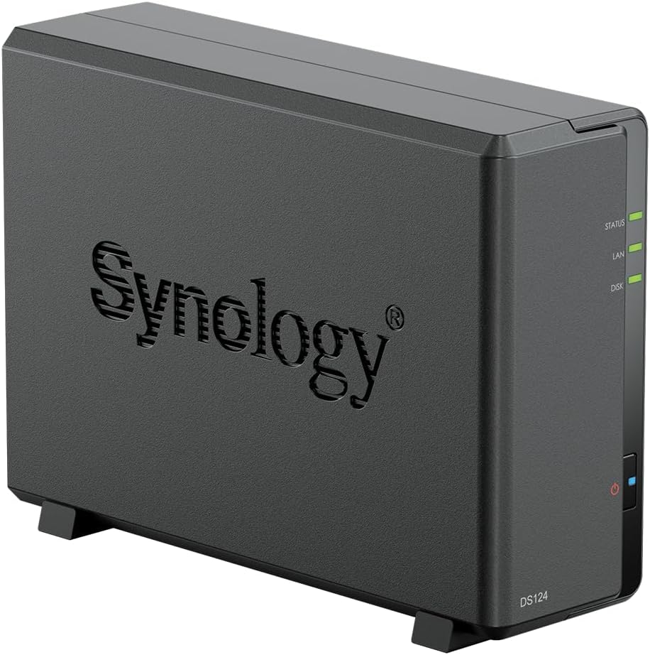 Synology DiskStation DS124 NAS & Speicherserver Desktop Realtek RTD1619B 1 GB DDR4 DiskStation Manager Schwarz