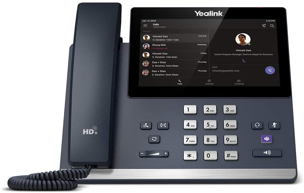 Yealink 1301193 SIP-MP56 Teams Edition VoIP-Telefon, schwarz MP56 Teams Single