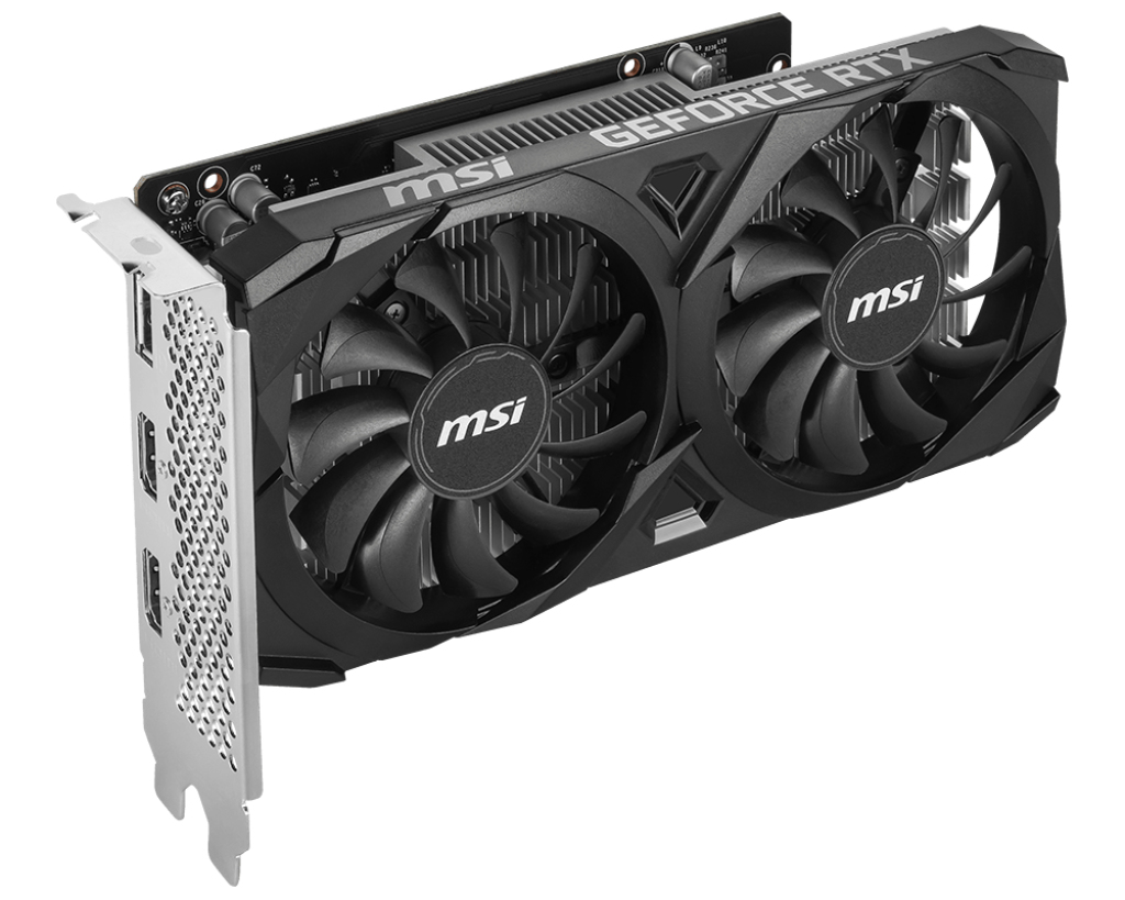 MSI GeForce RTX 3050 VENTUS 2X 6G OC (V812-015R) Grafikkarte, 6 GB GDDR6, PCIe 4.0 x8, HDMI 2.1, DisplayPort 1.4a