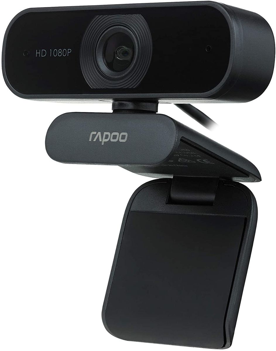 Rapoo XW180 Full HD Webcam 1080P 80 Field of View Fixed Focus Noise Cancelling USB Port