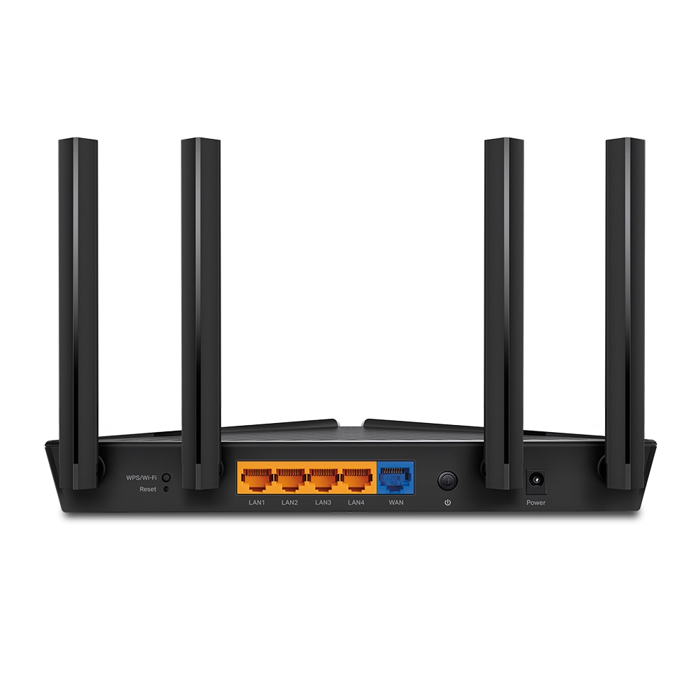 TP-Link EX220 V1.0 WLAN-Router Dual-Band (2,4 GHz/5 GHz) Wi-Fi 6 1800 Mbit/s Gigabit Ethernet 4x LAN Ethernet-WAN Schwarz EU