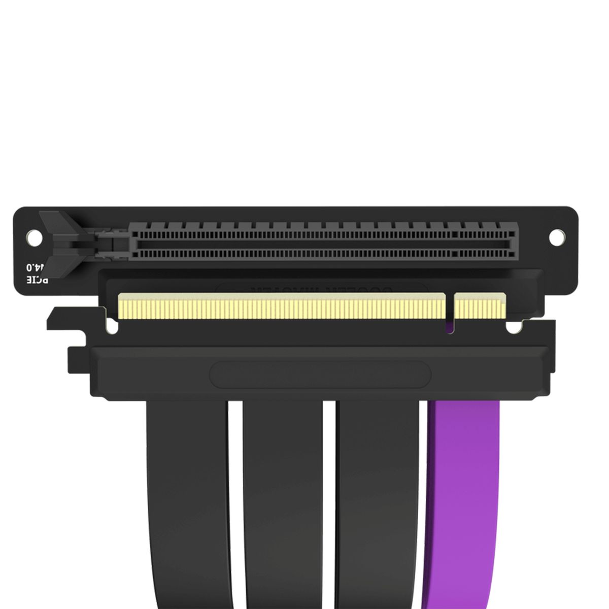 Cooler Master MCA-U000C-KPCI40-200 PCIe 4.0 x16 Riser-Kabel, 0,2 m, PCIe x16 Stecker (m/w), Schwarz/Violett
