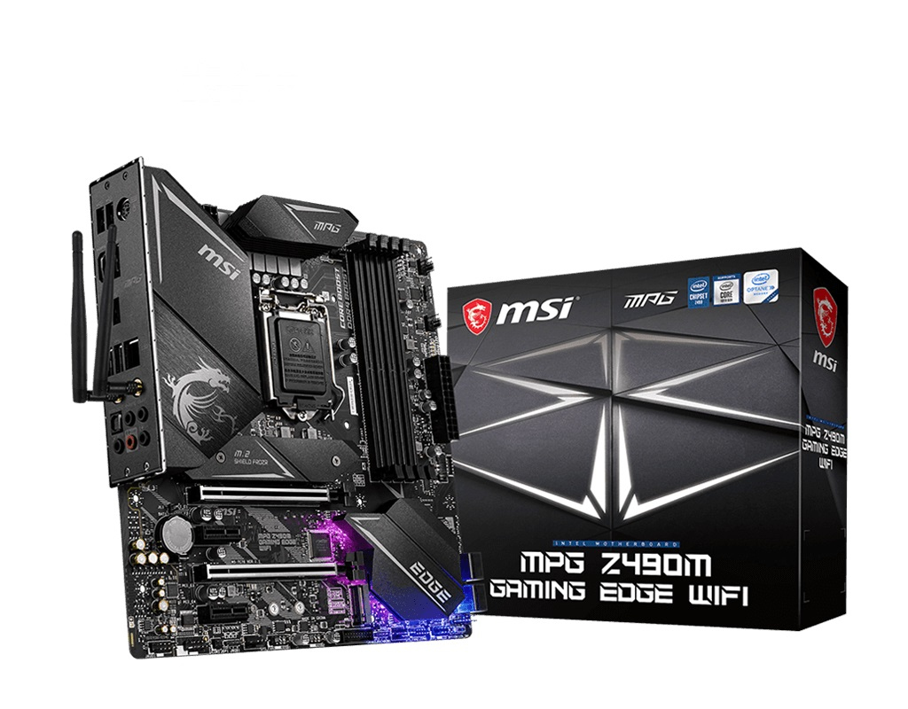 MSI MPG Z490M GAMING EDGE WIFI Motherboard Intel Z490 LGA 1200 micro ATX