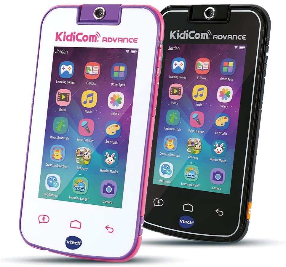 Vtech Kidicom Advance Kinder-Mobilgerät Lernspielzeug sicheres Kommunikationsgerät e-Books Kamera kinderfreundlichen Apps Spielen mehr Pink