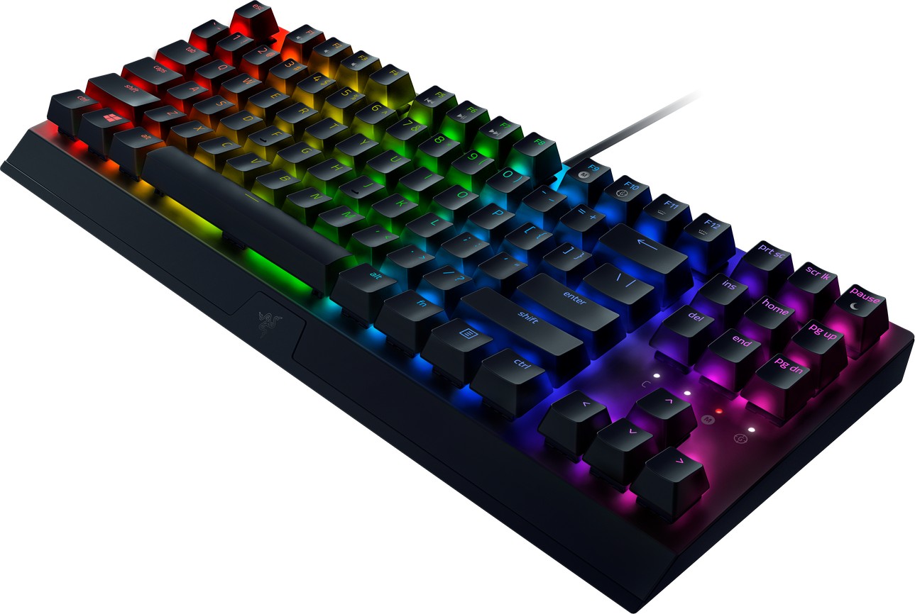Razer BlackWidow V3 TKL Gaming Keyboard Green Switches Chroma RGB UK Layout QWERTY