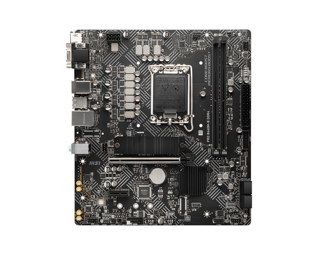 MSI PRO B660M-B DDR4 Motherboard Intel B660 LGA 1700 micro ATX