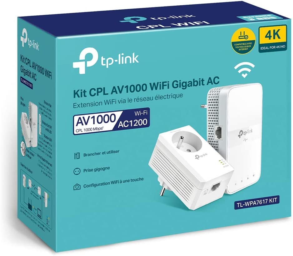 TP-Link Powerline Wi-Fi AC 1200 Mbps + Powerline 1000 Mbps 2er-Set