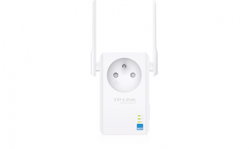 TP-Link WiFi-Repeater, Signalverstärker (universelle Kompatibilität, einfache Installation) Wi-Fi N300, weiss, französische Version WLAN, N300 einzeln