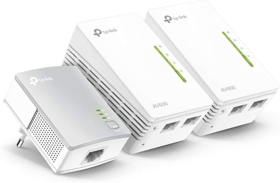 TP-Link TL-WPA4220 TKIT AV600 Powerline Universal Wi-Fi Range Extender Network WLAN Triple Set v3.0