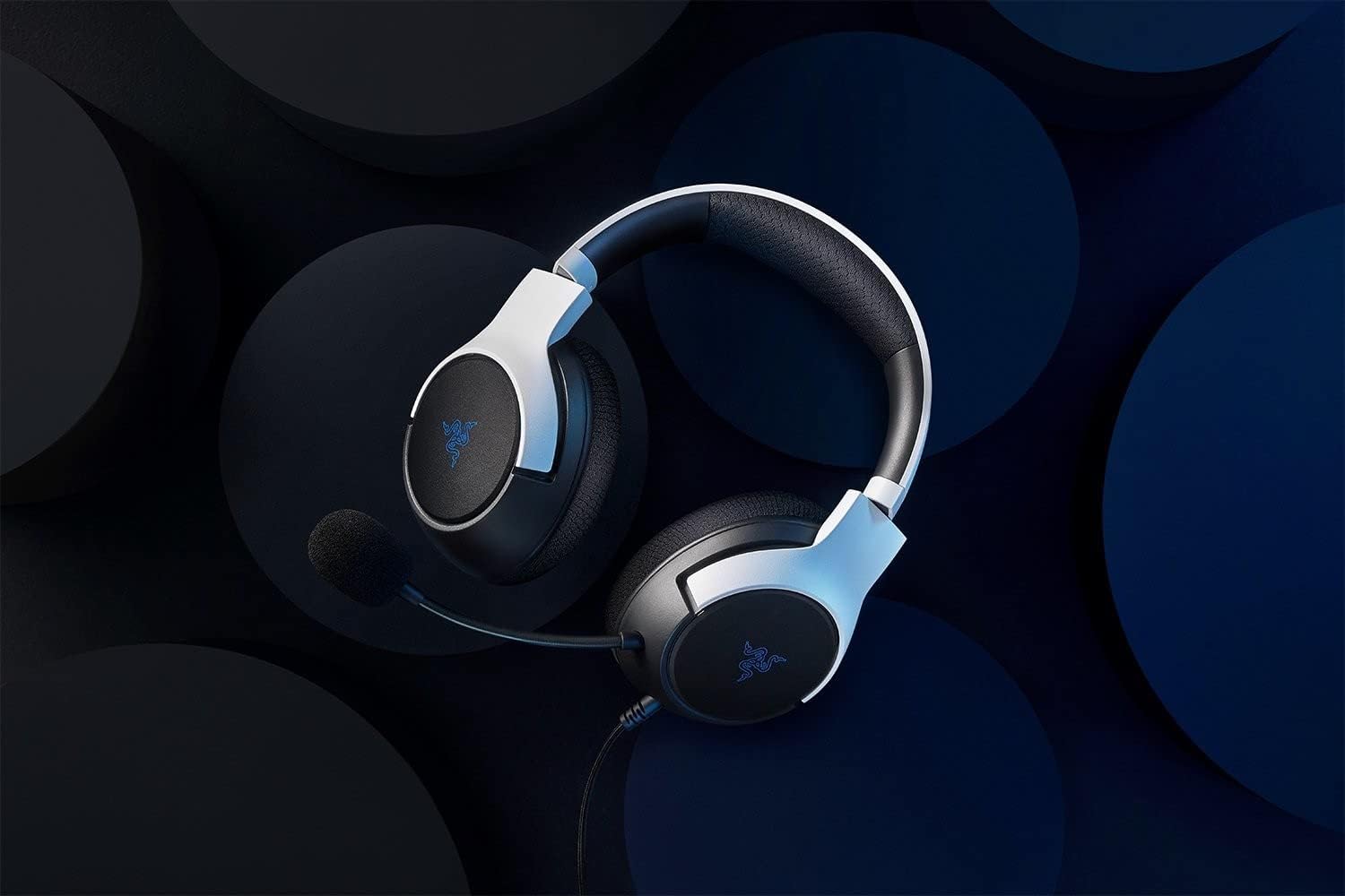 Razer Kaira HyperSpeed PlayStation Licensed Gaming Headset Dual Wireless Stereo for PS PC Mobile White