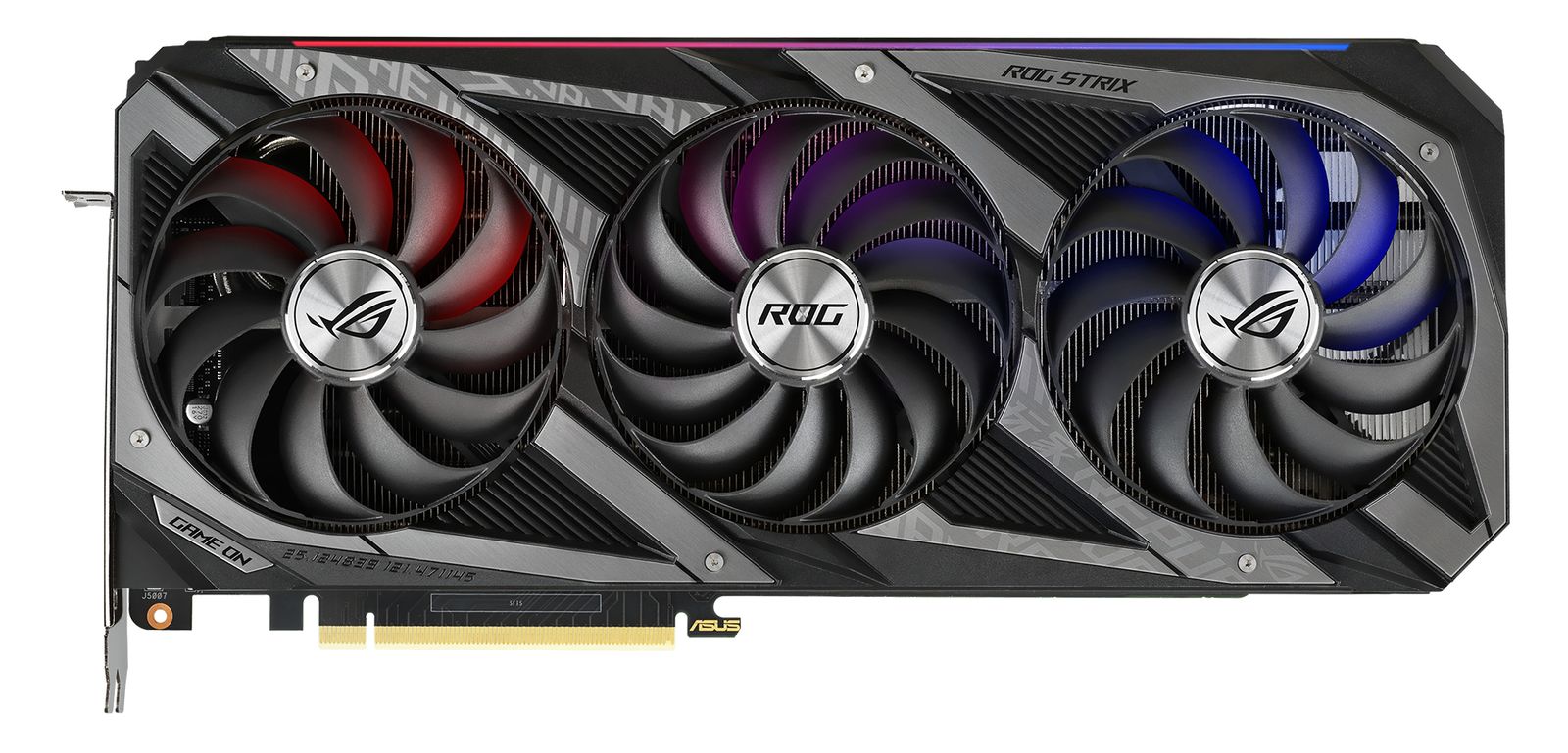 ASUS ROG Strix GeForce RTX 3070 Ti 8 GB GDDR6X Gaming Grafikkarte, PCIe 4.0, HDMI 2.1, 3x DisplayPort 1.4a, 3x 8‑Pin, 2,9-Slot, RGB