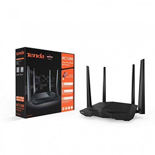 Tenda AC6 AC1200 Dual-Band WLAN-Router 1200 MBit/s 10/100 Ports QoS Beamforming+