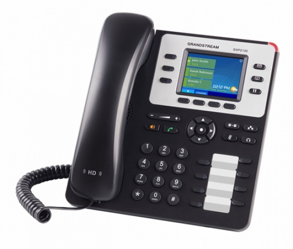 Grandstream Networks GXP2130 V2 IP-Telefon Schwarz, Weiß Kabelgebundenes Mobilteil LCD 3 Zeilen