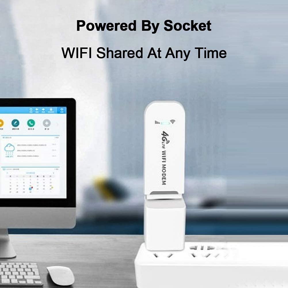 SUNERLORY 4G LTE Modem USB Network Adapter 150Mbps USB 4G LTE SurfStick - Wireless USB Network Card Universal Router USB WiFi Adapter Used for Desktop Laptops MID Devices