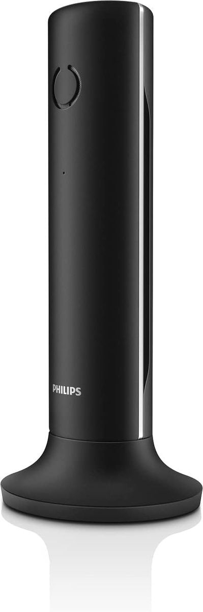 PHILIPS Schnurloses Telefon Linea M4501B/01 Single - 1'6-Zoll-Display - Telefonbuch - Rufnummernerkennung - Große Reichweite - Schwarz