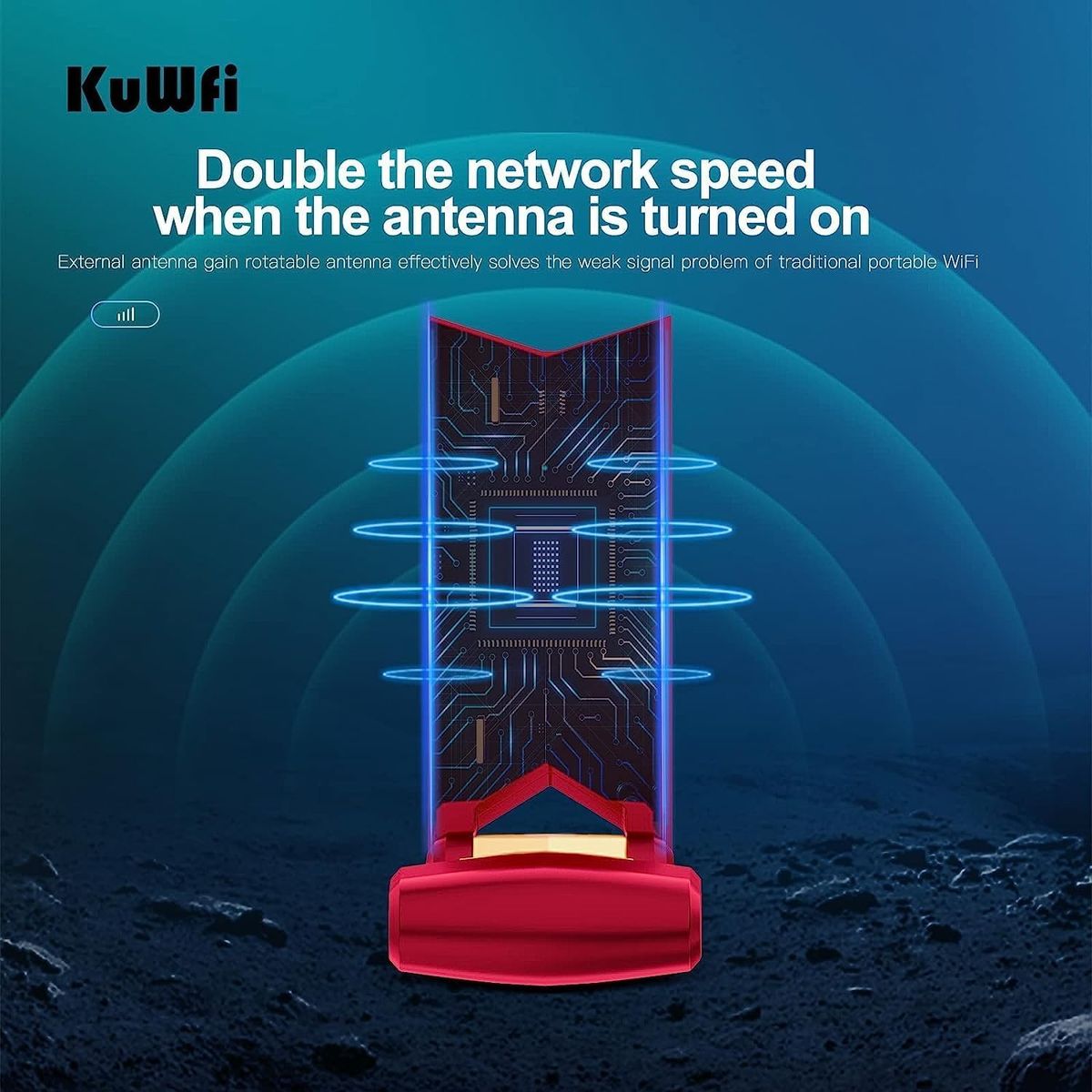 KuWFi 150 Mbps LTE Modem Dongle WiFi Stick Internet Stick mit Simkartensteckplatz 4G Hotspot Unterstützt Win2000/2003/xp/Vista/Win7/Win8/Win10/Linux-Systeme