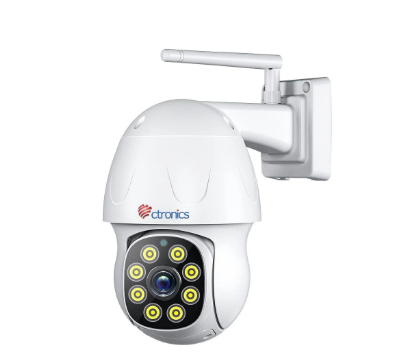 Ctronics CTIPC-580C 5 MP Außen-WLAN-Überwachungskamera 2560 x 1920 Nachtsicht, Bewegungserkennung, IP-Kamera, EU Stecker