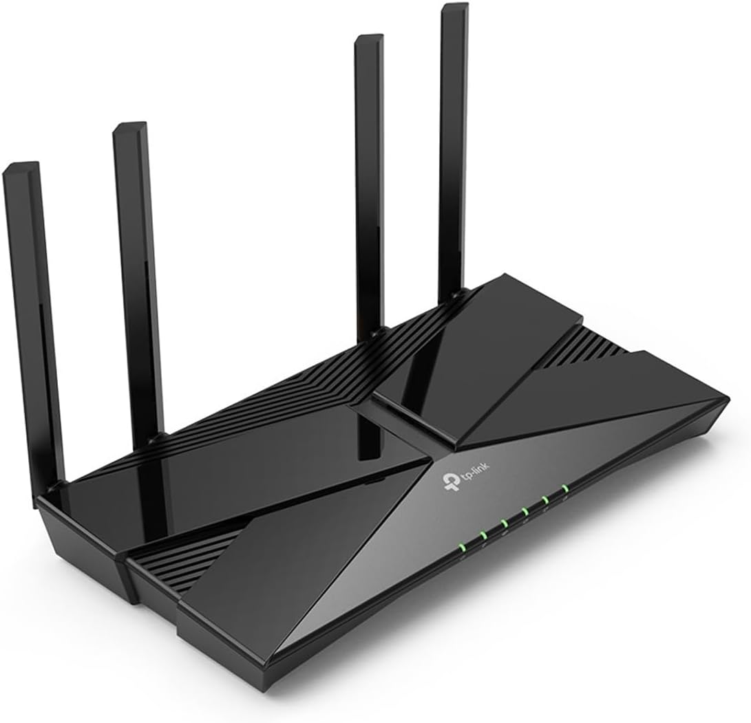 TP-Link XX230v(ES) V1.0 WLAN-Router, Dual-Band (2,4 GHz/5 GHz), Wi‑Fi 6 (802.11ax) 1201 Mbit/s, Gigabit Ethernet, 4x LAN, USB, Ethernet-WAN, Schwarz