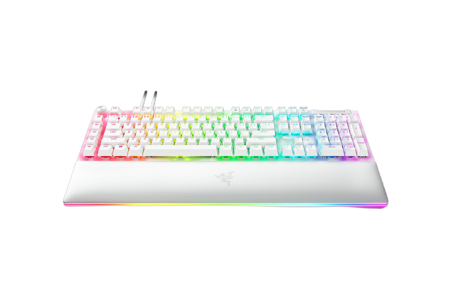 Razer BlackWidow V4 Pro Mechanische Gaming Tastatur mit Razer Chroma RGB (Gru00fcne Schalter) - (USA Layout - QWERTY)