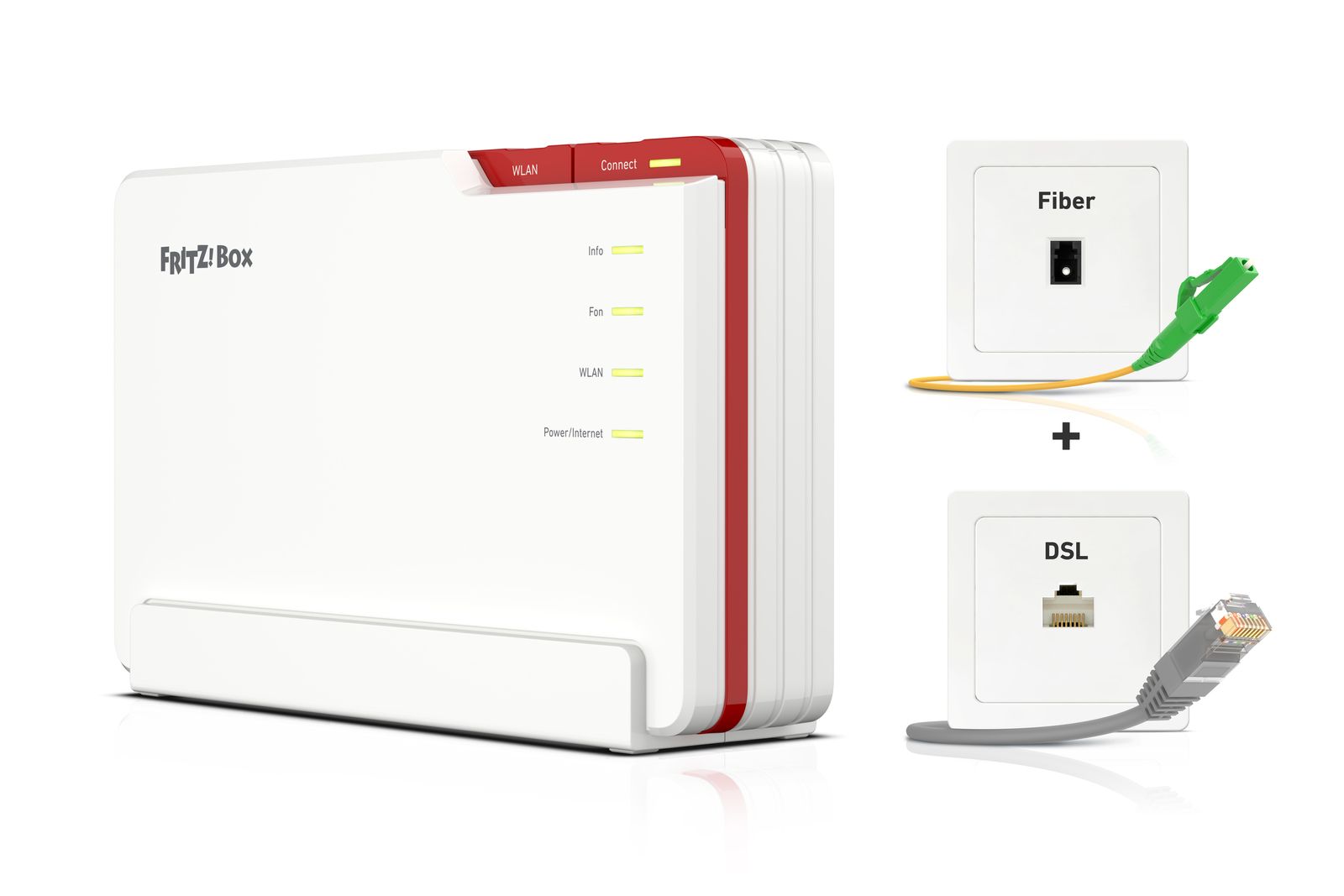 AVM FRITZ!Box 5690 Pro Modem-Router Tri-Band Wi-Fi 7 2,4/5/5 GHz 5760 Mbit/s 2.5G WAN/LAN 4x Gigabit LAN USB 3.1 Zigbee DECT Weiß