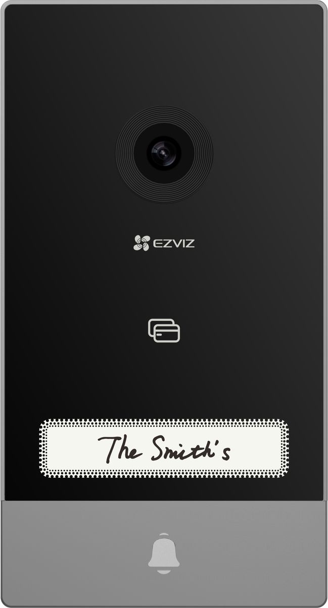 EZVIZ CS-HP7-R100-1W2TFC Video-Zugangssystem 7" Innenstation, WLAN, Nachtsicht 6 m, 2‑Way Audio, MicroSD, Schwarz/Silber, EU