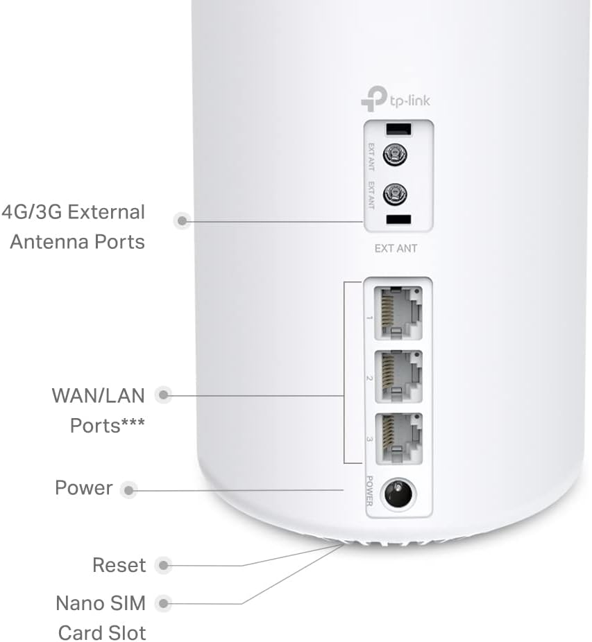 TP-Link 4G+ AX3000 Whole Home Mesh WiFi 6 Gateway