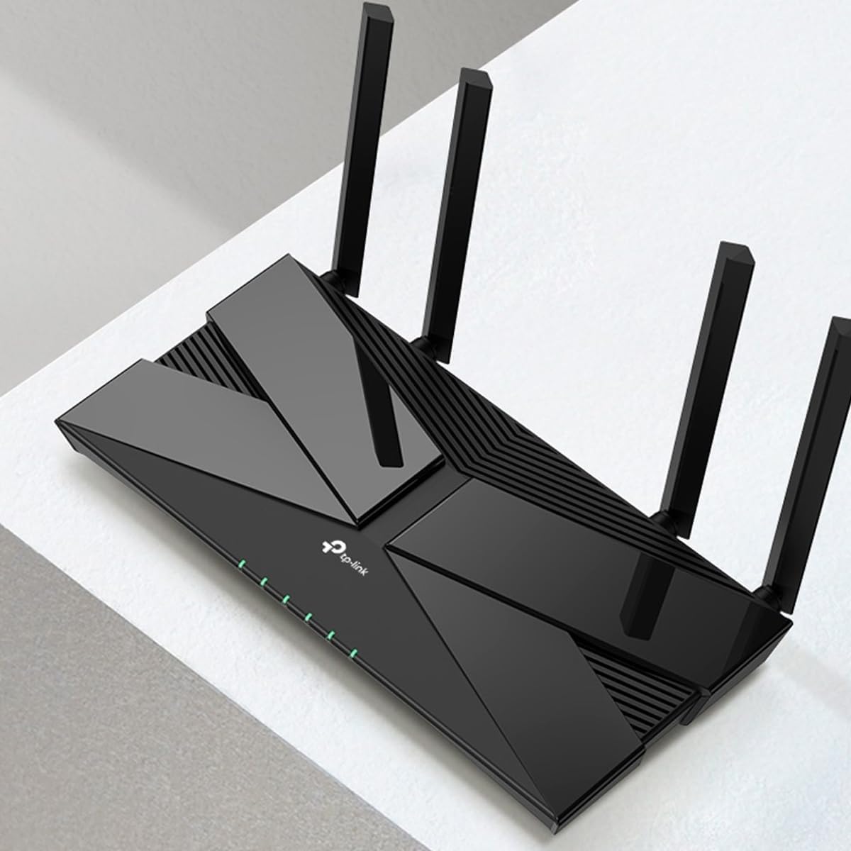 TP-Link XX230v(ES) V1.0 WLAN-Router, Dual-Band (2,4 GHz/5 GHz), Wi‑Fi 6 (802.11ax) 1201 Mbit/s, Gigabit Ethernet, 4x LAN, USB, Ethernet-WAN, Schwarz