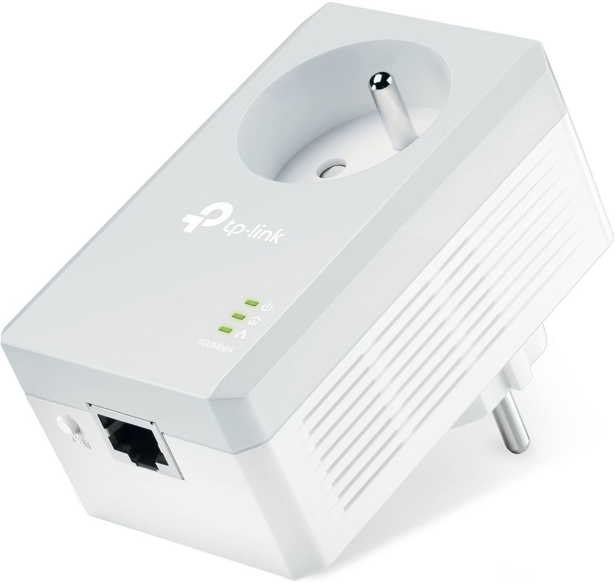 TP-Link Powerline 600 Mbps Integrated Socket Ethernet Ports Powerline Socket