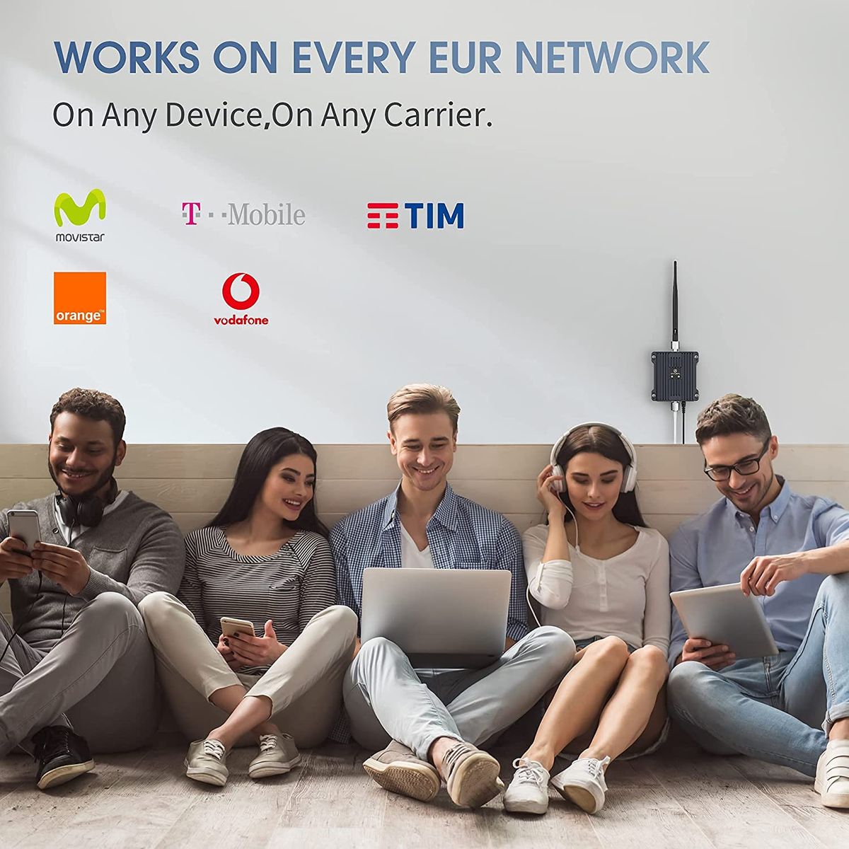 ANNTLENT cell phone signal booster 4G LTE cellular repeater 4G 800MHz band 20 GSM 900MHz band 8 signal booster internet booster for E-Plus O2 T-Mobile Vodafone suit for home/office use panel+yagi 800MHz