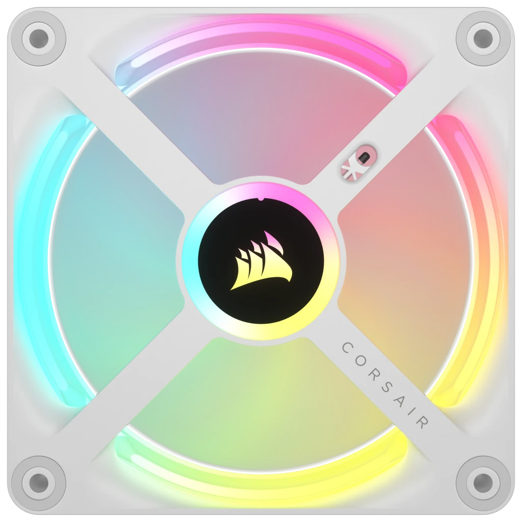 Corsair CO-9051005-WW Gehäuselüfter 120 mm RGB PWM 2400 RPM 63,1 CFM Weiß